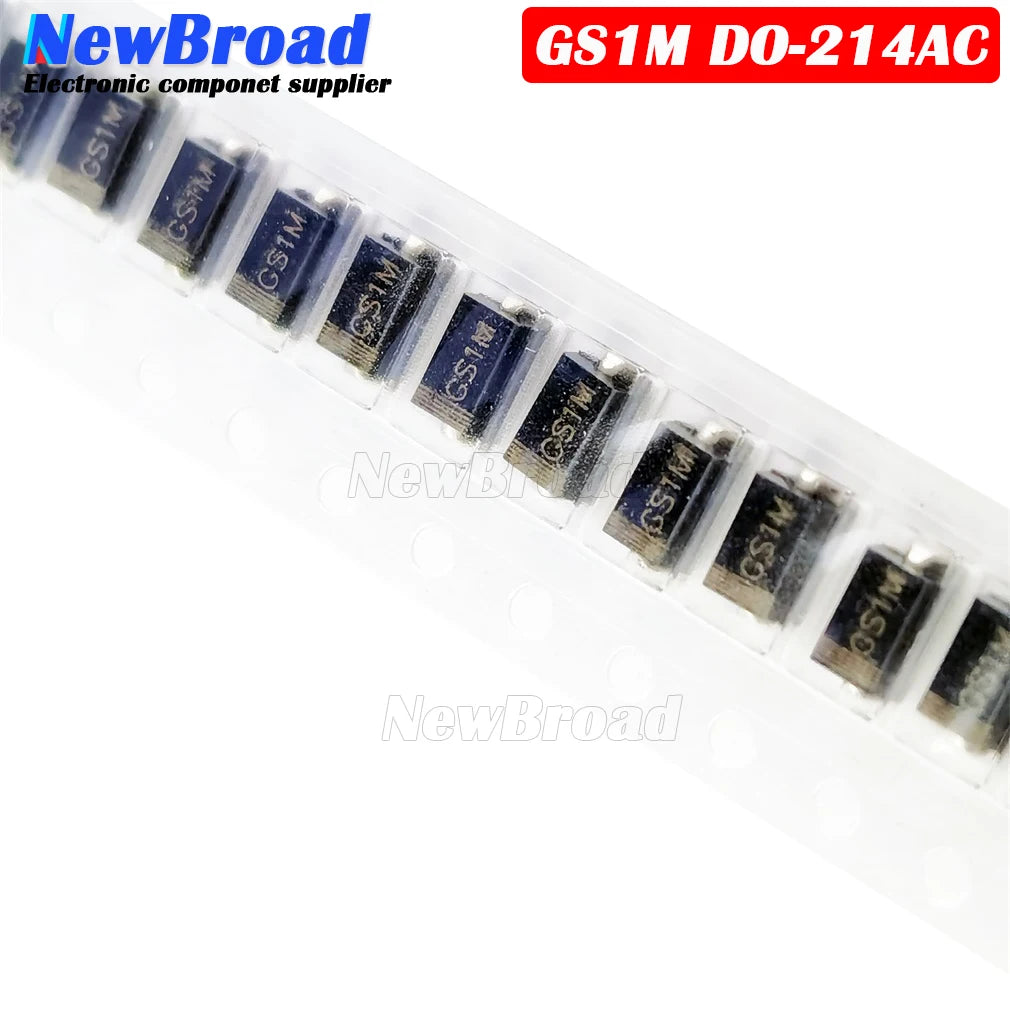 10PCS NEW High Voltage Fast Recovery Diode GS1M DO-214AC SMA 1000V 1A