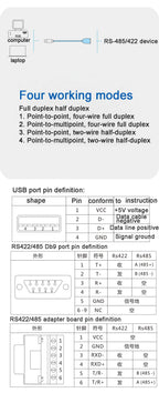 USB To 485 422 Serial Cable Industrial Grade RS485 To USB Communication Converter To 485 Module