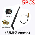 Eoth Wholesale 433MHz Antenna LORA 5dBi GSM 433 MHz Connector Rubber 433m LoRaWAN IOT SMA Male Female Extension Cord Pigtail