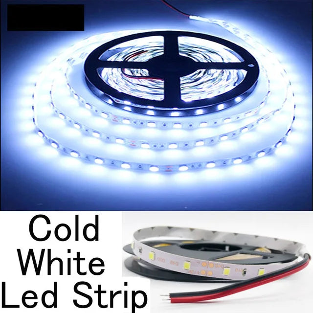 Leds Strip SMD 3528 60led 1M/2M/3M/4M/5M Tape Cabinet Closet Decoration Lamp Bedroom Kitchen Lighting Flexible RGB LED Light