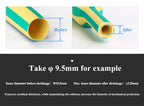 1M 3:1 Heat Shrink Tube with Glue Adhesive Lined  Dual Wall Tubing Sleeve Wrap Wire Cable Kit Yellow Green Dual Wall