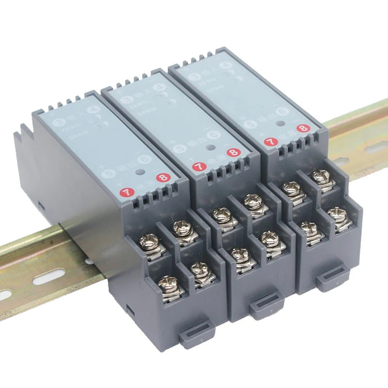 DC Signal Converter 4-20mA 0-10V 0-20mA 50mA 75mV Signal Transmitter Current Voltage Transducer DC24V