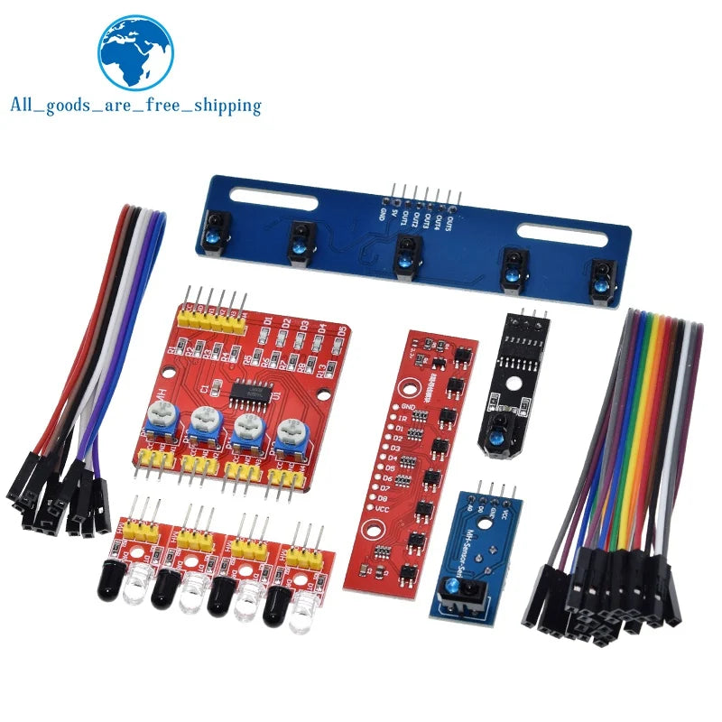 TZT 1/3PCS TCRT5000 Infrared Reflective Sensors IR Photoelectric Switch Barrier Line Track Module For Arduino