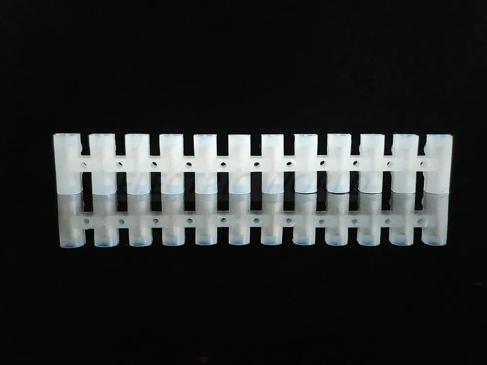 Plastic Terminal Block Wire Connector 5A 10A Dual Row 12 Positions Screw Terminal Block Cable Connector Electric Barrier Strip
