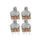 10PCS WH148 Linear Potentiometer B1K B2K B5K B10K B20K B50K B100K B250K B500K B1M 15mm Shaft With Nuts Washers 3pin WH148