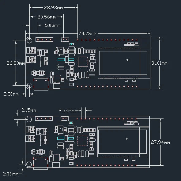 T-PCIE ESP32-WROVER-B 4MB AXP192WIFI Bluetooth Board with SIMCom SIM7000G SIM7600SA SIM7600E SIM7600JC-H SIM7070G LTE 4G module