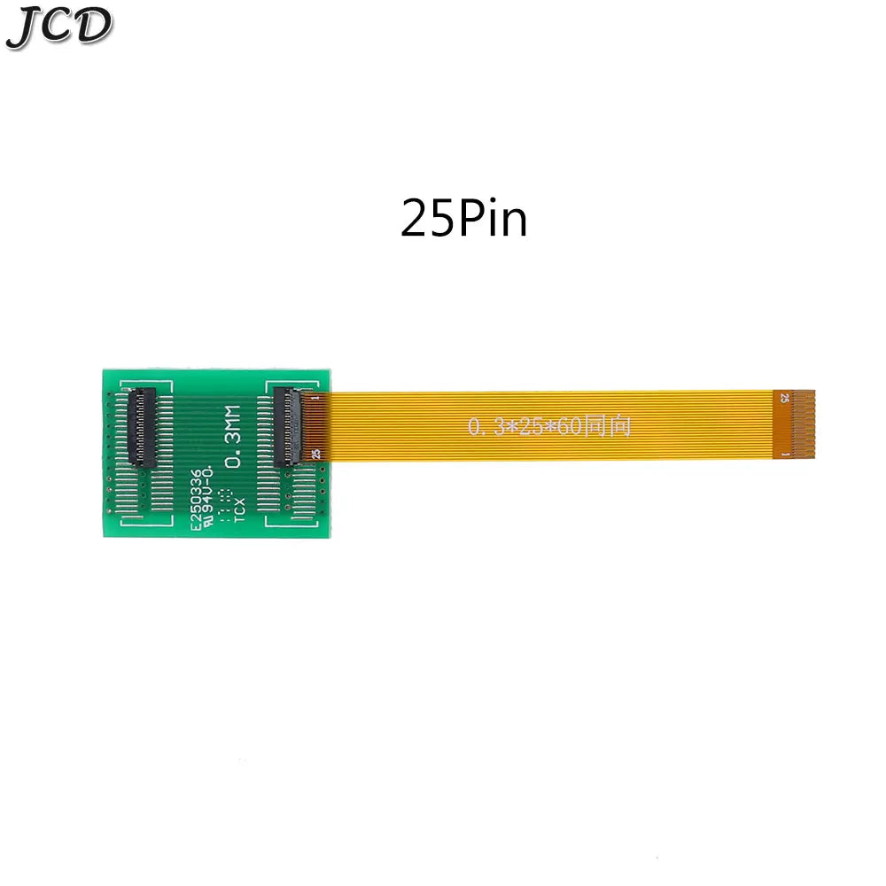 JCD 23 25 31 39 45 51 Pin 0.3mm Pitch Extension Board Connector Adapter with FFC FPC Flexible Flat Cable Length 60mm