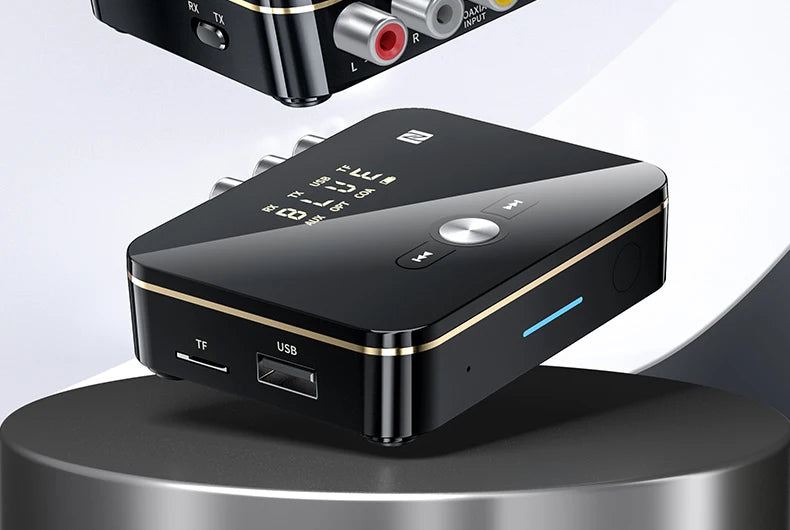 Bluetooth 5.0 Receiver Transmitter FM Stereo AUX 3.5mm Jack RCA Optical Wireless Audio Adapter Remote Control For TV  Car Kit