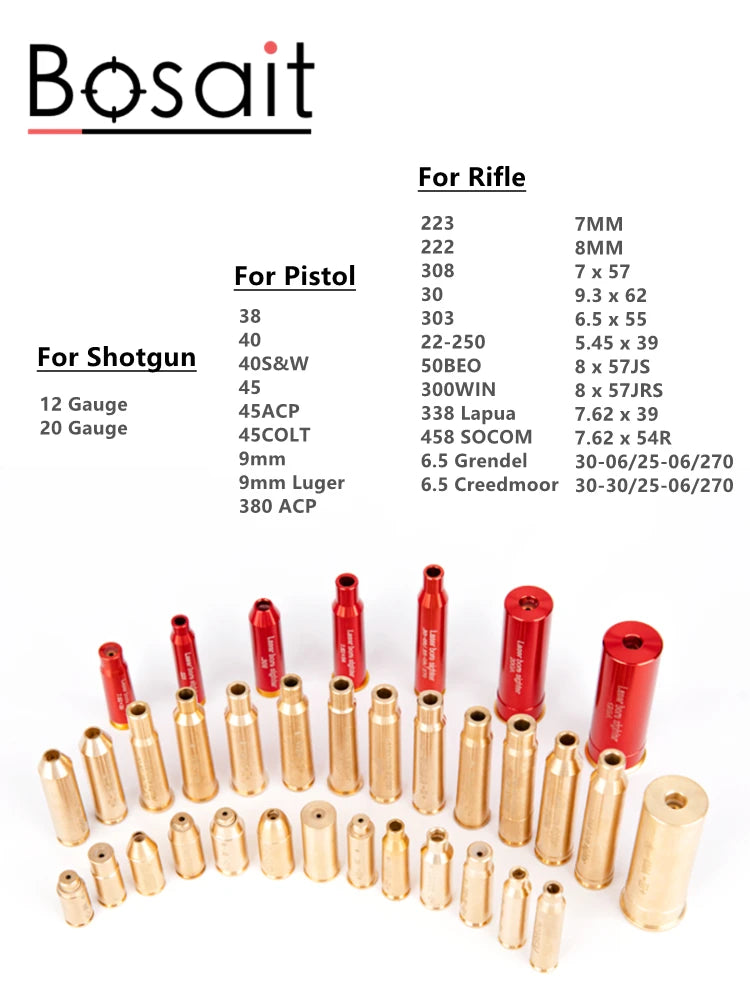 45ACP Laser Bore Sight  .45 Laser Cartridge 45 Laser Collimator Laser Boresighter
