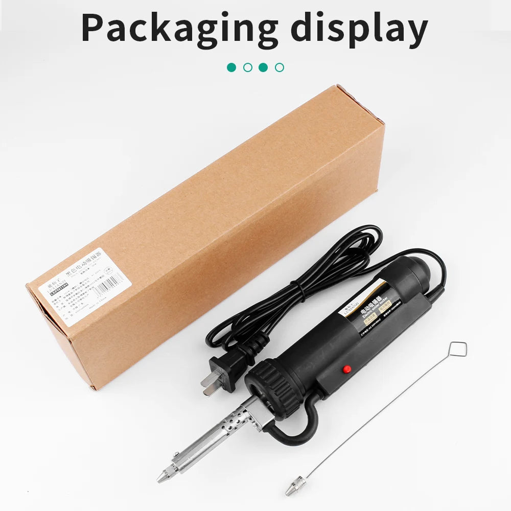 LUXIANZI Electric Suction Tin Gun Powerful Desoldering Pump Hand Welding Tools Removal Vacuum Soldering Sucker Pen Desolder