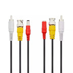 AHD Surveillance Camera BNC Coaxial Video Cable Audio Power 3 in 1 BNC RCA DC CCTV Transmission Cable 5/10/15/20/30/40/50MM