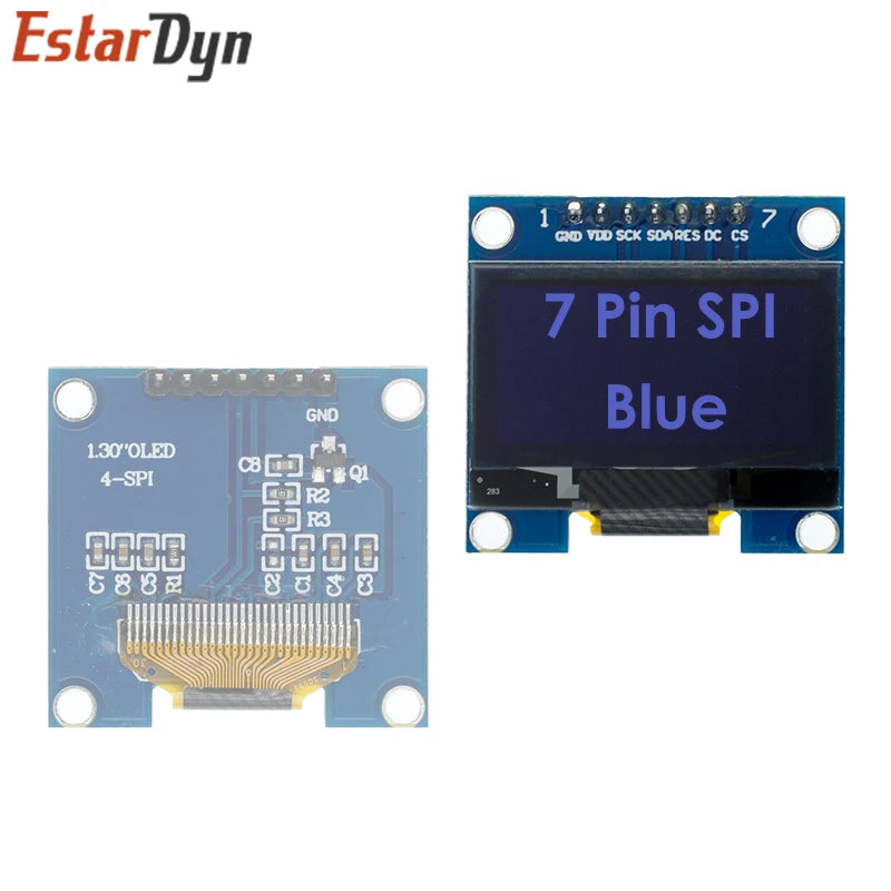 RoHS 1.3 inch OLED Module White/Blue  SPI/IIC I2C Communicate Color 128X64 1.3 inch OLED LCD LED Display Module 1.3" OLED Module