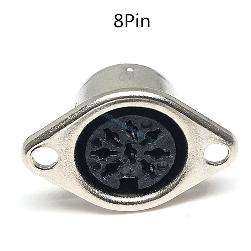 5/10Pcs Keyboard Socket DIN S Terminal Connector Female Jack Mount Adapter 3P 4P 5P 6P 7P 8P Computer MIDI Cable Solder Adapter