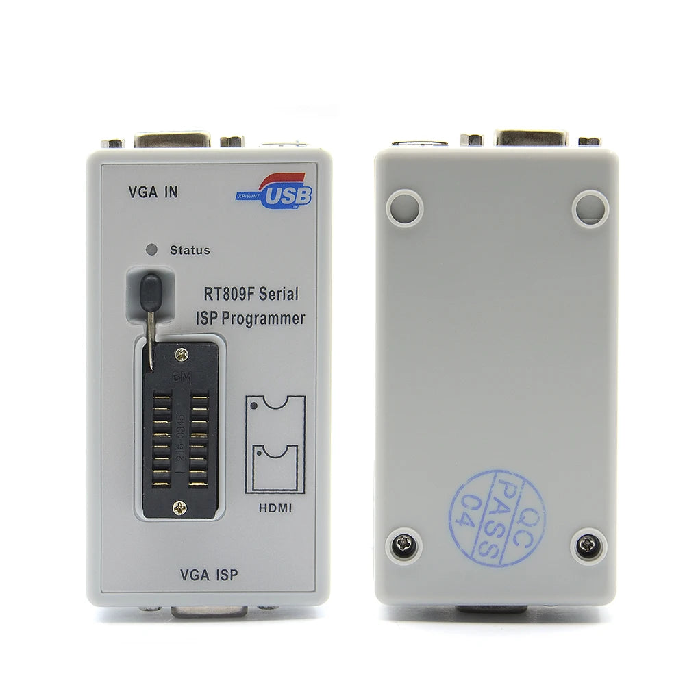 Original Newest RT809F ISP Programmer clip + 5 adapter socket for bios rt809 ICSP usb programmer universal nand tsop48