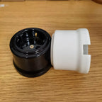 EU Ceramic Rotary Switch Wall Lamp Smart Light Knob Switch EU Socket 10A 250V For Home Decoration