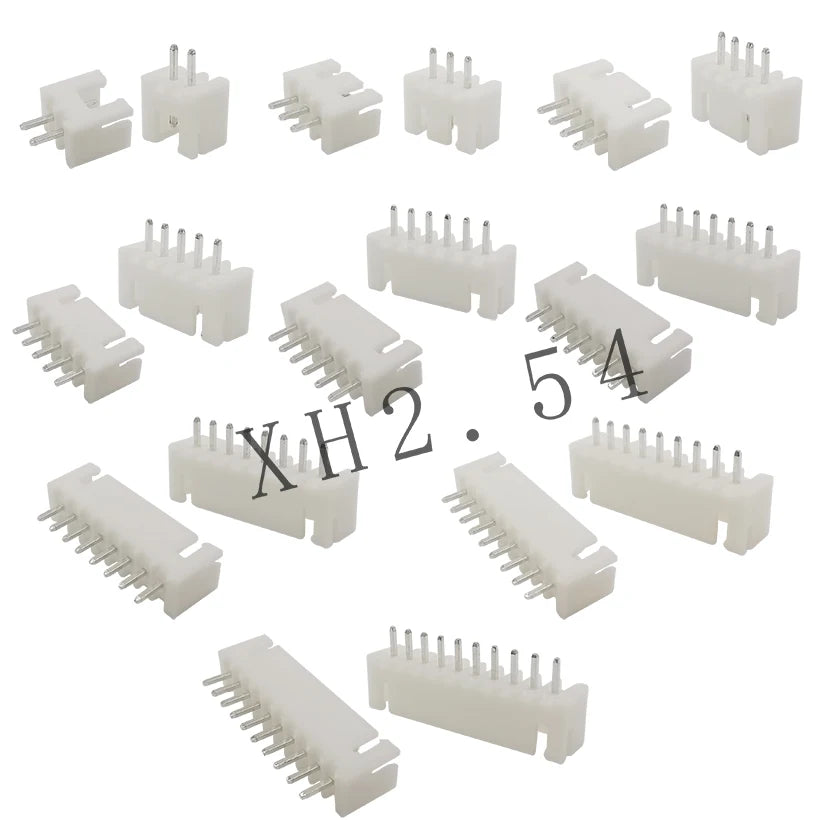 JST XH 2.54 2.54mm 2/3/4/5/6/7/8/9/10 Pin Wire Connectors Straight Pin Header Connector Terminals XH2.54 mm Housing Plug