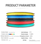 10 METER/LOT BLACK 1/2/3/4/5/6/8/10/10/12/14/16/18/20mm Heat Shrink Wrapping Tube Kit Insulation Tubing Thermoresistant Tube