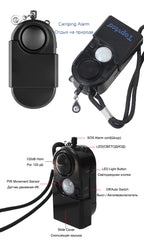 1/3pcs Camping Travel Portable Mini PIR Infrared Motion Sensor Detector Alarm 120dB Wireless Security Self Defense Dropshipping