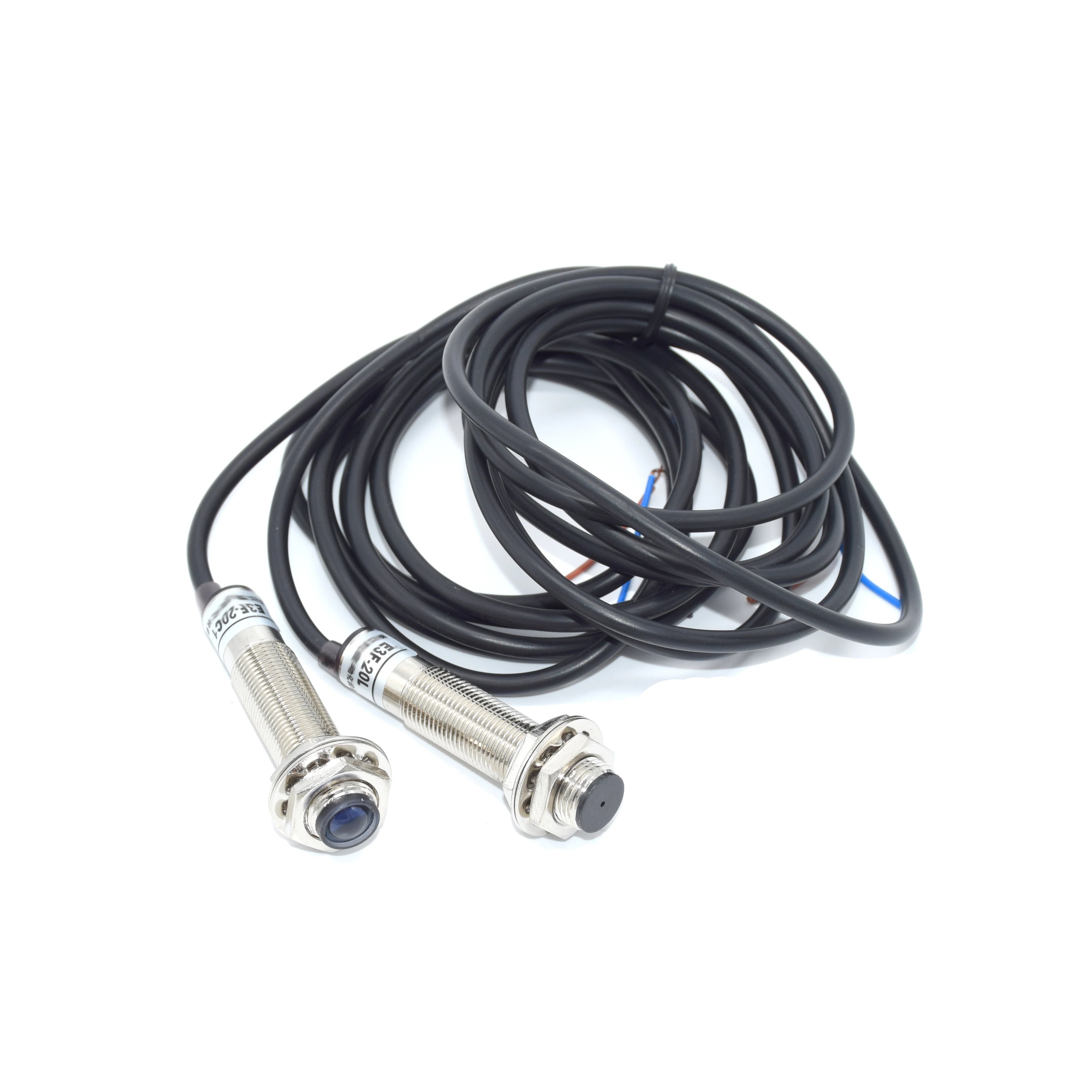 M12 Waterproof Laser Photoelectric Beam Sensor Switch 20 Meters Distance NPN PNP Output