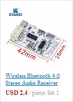 EGBO XY-WRBT Audio Receiver Board, Bluetooth 5.0, MP3 Lossless Decoder, Wireless Stereo Music Module