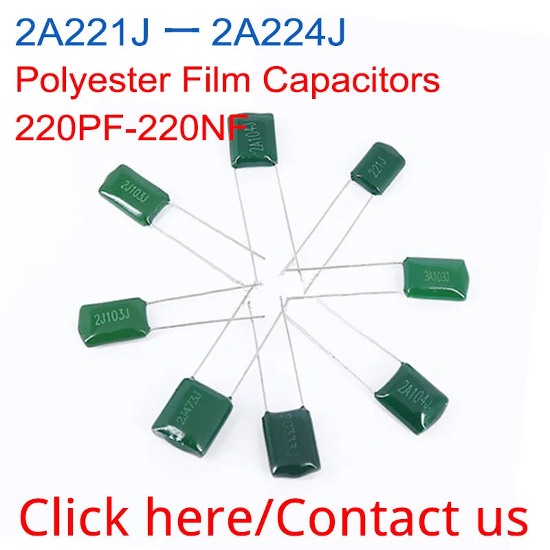 LoCNService 500PCS Green Monolithic Ceramic Capacitor 63V 75PF 82PF 100PF 150PF 180PF 750 820 101 151 181 NPO J 5% X7R K 10%