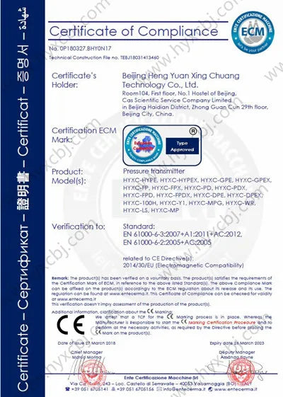 Pressure Transmitter -1~0~10bar/16bar/6bar/25bar, 10-30VDC, G1/4, 4-20mA Output, 0.5%, Pressure Transducer Sensor