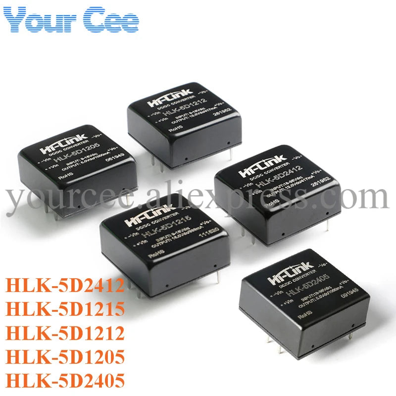 5W 6W 10W DC-DC Isolated Converter Power Supply Module 24V 12V to 15V/5V/12V 24v to 5V/12V VRB1224YMD VRB2424YMD VRA2424YMD