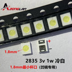 1.8MM DOUBLE CHIPS LED Backlight 1210 3528 2835 1W 3V 100LM Cool white LCD Backlight for TV TV Application 100PCS 1.8mm 50pcs 1