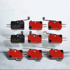 1/5PCS SPDT Momentary Travel Limit Micro Switch 16A 250VAC 1NO1NC 3pin Lever Roller V-151 V-152 V-153 V-154 V-155 Microswitch