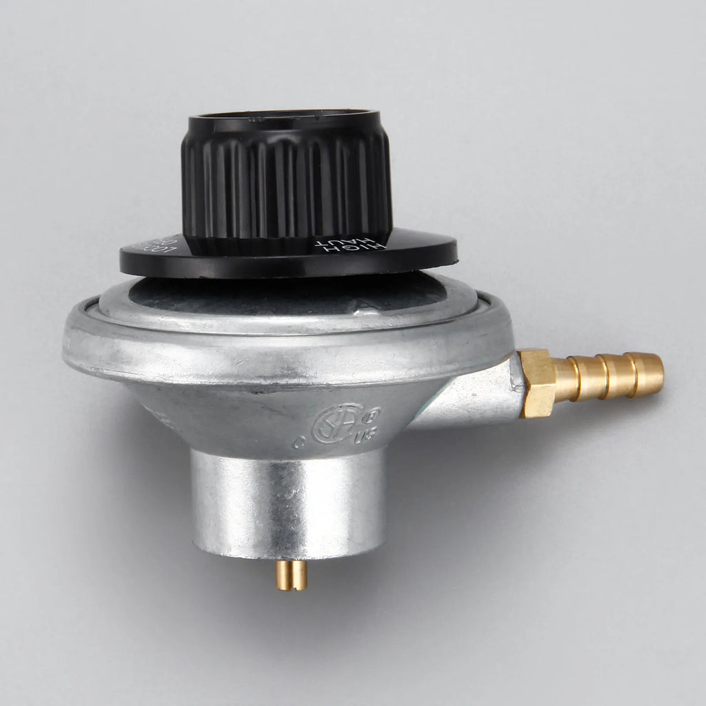 1pc Propane Tank Low Pressure Gas Regulator with Outlet 1/4in Barb Hose Connection Inlet 1-20in UNEF for One Pound Propane Tank