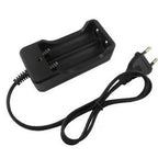 18650 Battery Charger EU Plug 2 Slots Smart Fast Charger 18650 Lithium Rechargeable Battery Charging Device DC4.2V 1A