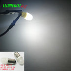 50pcs BA9S T4W #44 #47 Milk White Dome 2x 5630SMD Various Color Non Polarity AC DC 6V 6.3V Bally Pinball Game Machine Led Bulbs