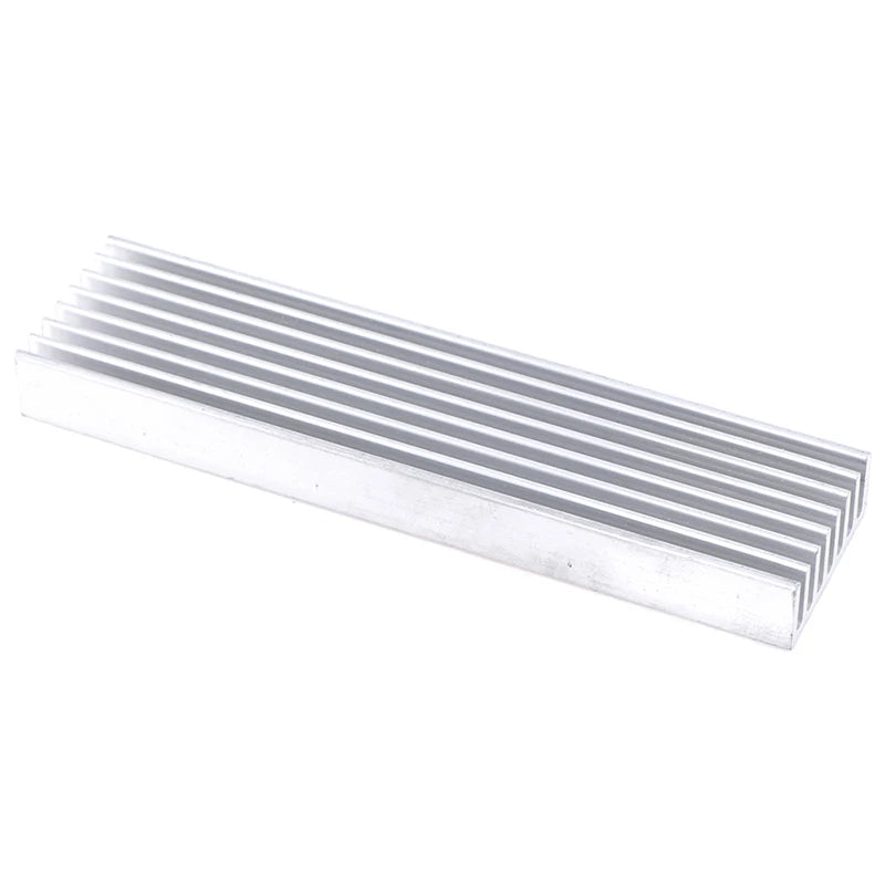 Extruded Aluminum Heatsink For High Power LED IC Chip Cooler Radiator Heat Sink Drop Ship 100*25*10mm