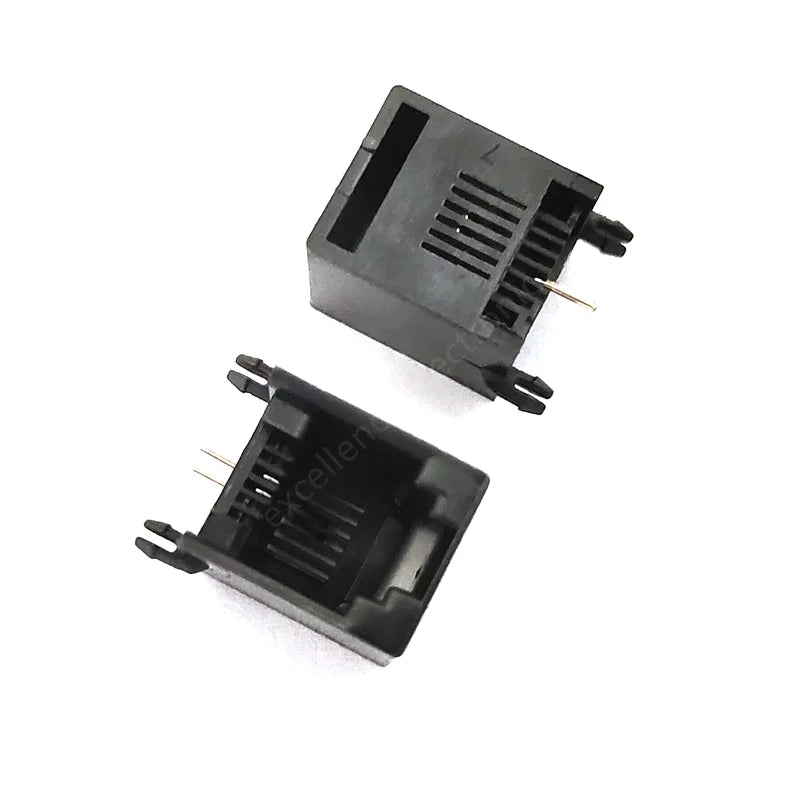 5/10pcs RJ11 Telephone Socket 4P4C 6P2C 6P4C 6P6C Modular Network PCB Plug Horizontal Right Angle Crystal Head Female Socket