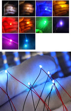 100pcs Dc 3v 12v 0402 0603 1206 Smd Led Diode With Lead Pre Wire Red Wired Pre-soldered Aircraft Up To Car Train Model Light