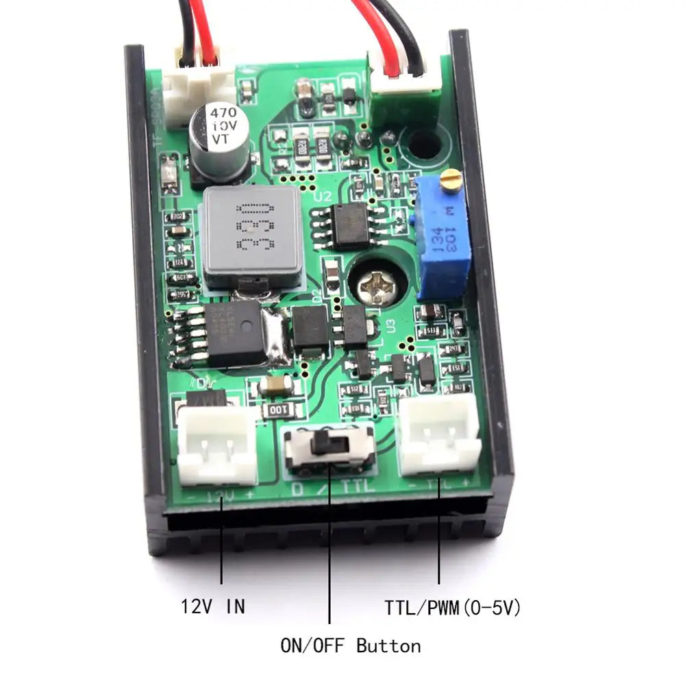 Oxlasers High Power 1W 1000mW 520nm Green Laser Module Laser Bird Repeller Ddiode Lasers with Cooling Fan Long Duty Cycle