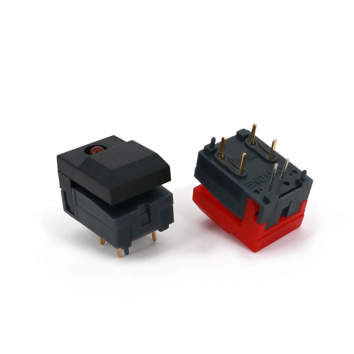 10Pcs PB86-A1 6Pin With LED Momentary SPDT Square Push Button Tact Switch for Stage Equipment Control