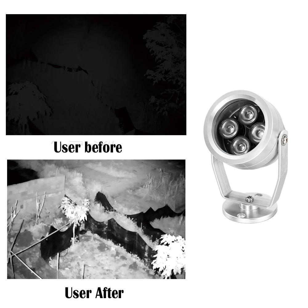 NEOCoolcam 10/15/25/35/50m IR Distance 4 Leds IP66 Waterproof IR Illuminators Light Fill Light for CCTV Security 940nm IR Camera