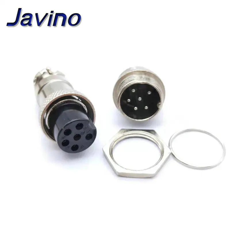 1Set GX16 2/3/4/5/6/7/8/9 Pin Male & Female 16mm L70-78 Circular Aviation Socket Plug Wire Panel Connector