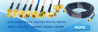 LMR 400 SMA to SMA Male/RP SMA Male Connector Cable Low Loss 50 Ohm 50-7 Cord WIFI Antenna Extension Jumper RF Coaxial Adapter