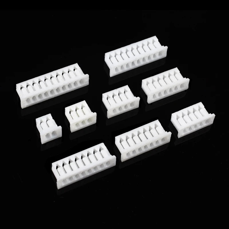 100Pcs JST 1.25mm Pitch Female Connector Housing 2/3/4/5/6/7/8/9/10 Pin Plastic Shell Electrical Wiring Plug Socket Housing