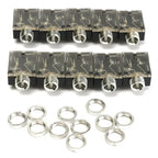 5/10Pcs PJ-324 3.5mm Audio Headphone Jack 5Pin Female Interface with Nut Mount PJ324 Socket Connector