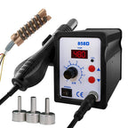 Hot air gun 858D 8586 2 in 1 soldering station 700W 110V 220V BGA Rework SMD SMT welding repair tool Heat gun LED Digital Solder