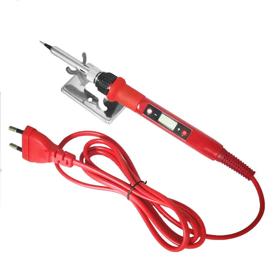 80W Digital Electric Soldering Iron Set Kit Temperature Adjustable 220V 110V  Ceramic Heater Soldering Tips Welding Tool  set