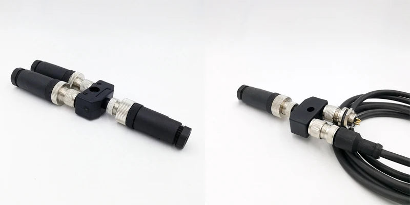 M12 Panel Back Mount Flange Socket Sensor Connector Waterproof Screw Threaded Coupling Male Female 3 4 5 8Pin M1216