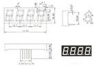 0.56inch LED display 7 Segment 1 Bit/2 Bit/3 Bit/4 Bit Digit Tube Red Common Cathode / Anode Digital 0.56 inch led 7segment