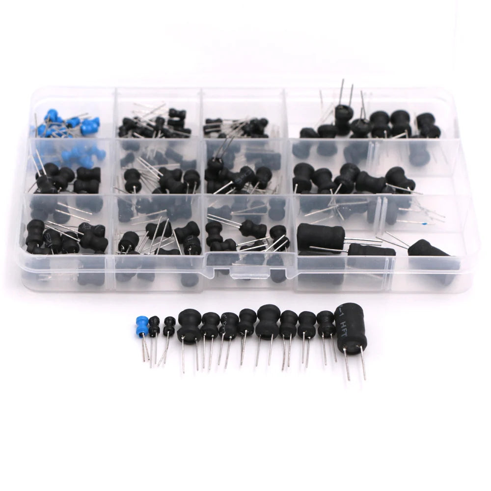 145PCS/Sets 8*10mm Inductance Power Inductor Kit 4.7UH 10UH 22UH 33UH 47UH 68UH 100UH 220UH 330uh 470uh 680uh 1MH 10MH Inductors