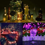 1M 2M 3M 5M Copper Wire LED String Lights Battery Operated Holiday Lighting Fairy Garland For Christmas Tree Wedding Party Decor