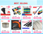 10 METER/LOT BLACK 1/2/3/4/5/6/8/10/10/12/14/16/18/20mm Heat Shrink Tubing Flame Retardant Tube Kit Insulation Tubing Wire Cable