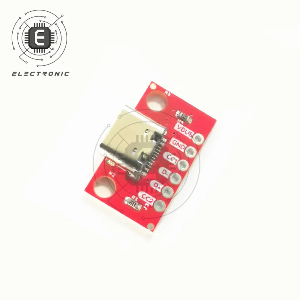 16P USB 3.1 Type-C Female Test PCB Board Adapter 2.54mm Connector Socket For Data Transfer Power Adapter Board Module